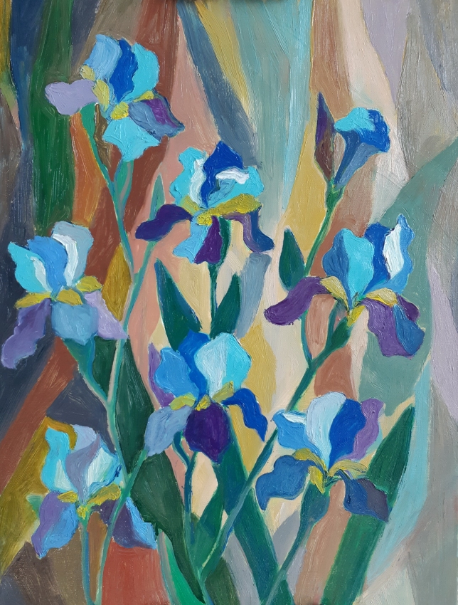 Painting for sale online - Irises
