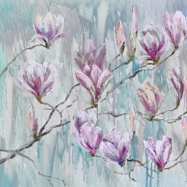 Painting for sale online - Magnolia blooming 