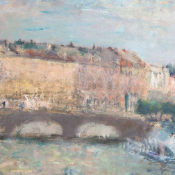 Painting for sale online -  Spring on the Neva river near the Smolny cathedral