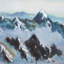 Painting for sale online - Mountains of Nepal