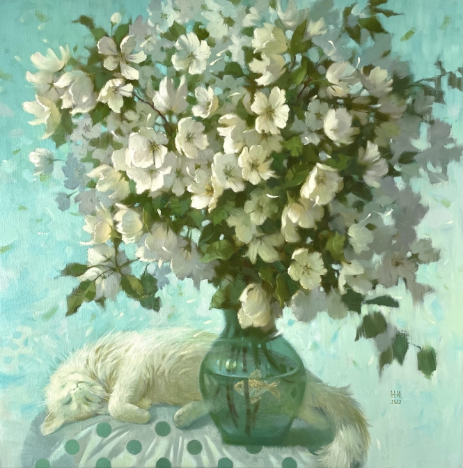 Painting for sale online - White dreams