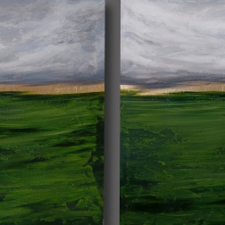 Painting for sale online - Diptych Moire