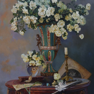 Painting for sale online - Wild roses