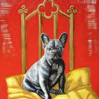 Painting for sale online - On the throne.