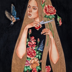 Painting for sale online - The Blue Bird