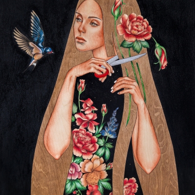 Painting for sale online - The Blue Bird