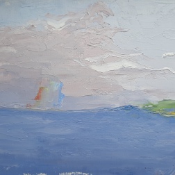Painting for sale online - Rainbow on Ladoga