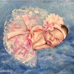 Painting for sale online - A baby girl