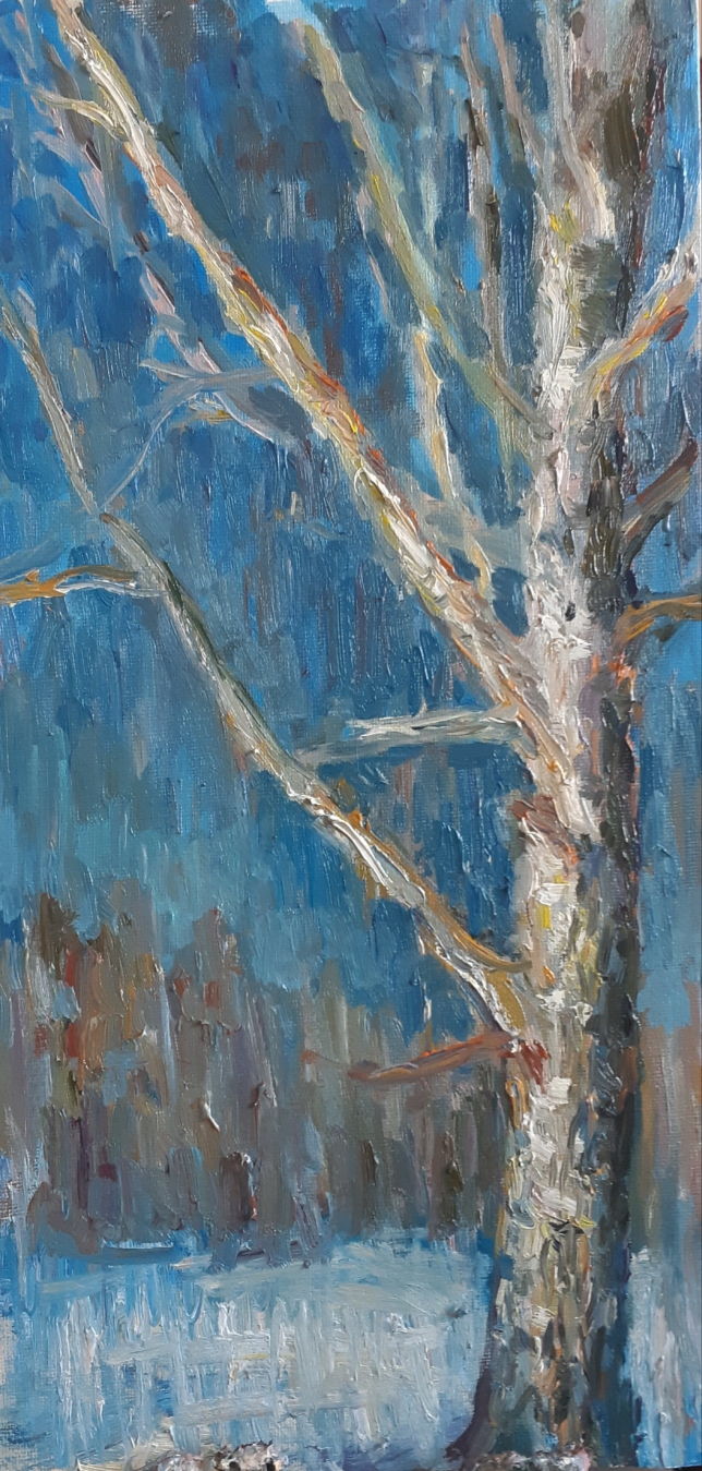 Painting for sale online - Birch-tree