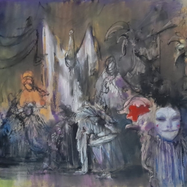 Painting for sale online - Mysterious сarnival