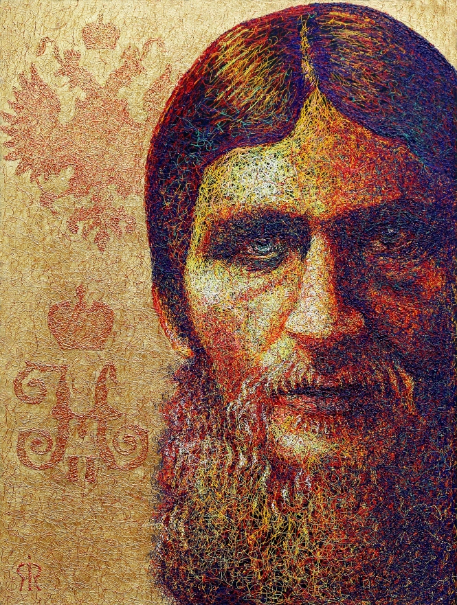 Painting for sale online - Portrait of Grigory Efimovich Rasputin is a mystical painting.