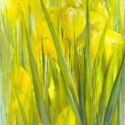 Painting for sale online - Sunny irises
