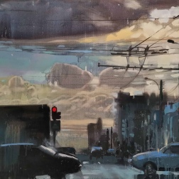 Painting for sale online - Red light