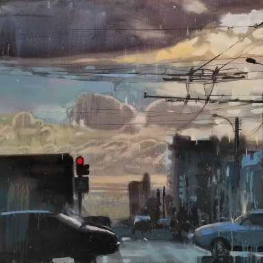 Painting for sale online - Red light