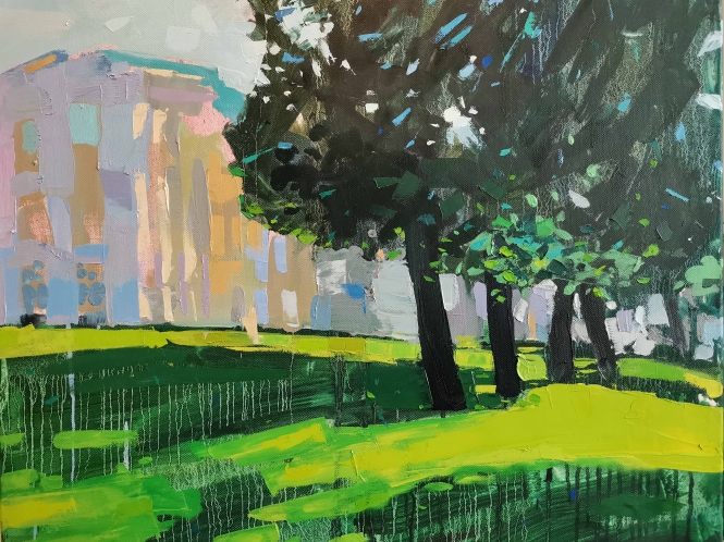 Painting for sale online - July in the Nizhniy