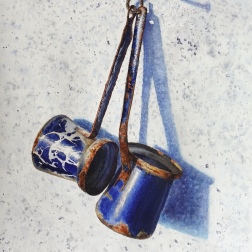 Painting for sale online - Memory | Blue Coffee Pots