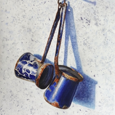 Painting for sale online - Memory | Blue Coffee Pots