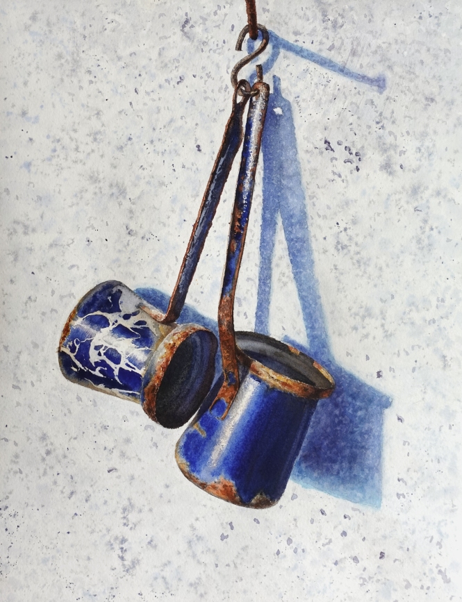 Painting for sale online - Memory | Blue Coffee Pots