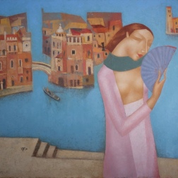 Painting for sale online - Lady in Venice