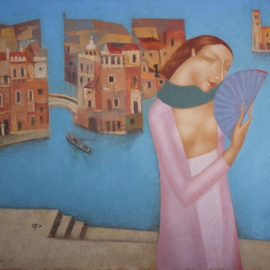 Painting for sale online - Lady in Venice