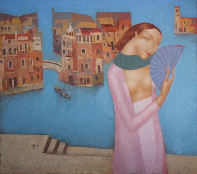 Painting for sale online - Lady in Venice