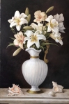 Painting for sale online - White lilies