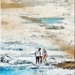 Painting for sale online - Three by the sea