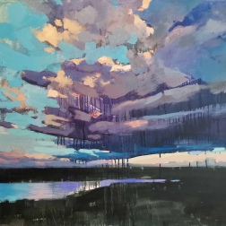 Painting for sale online - Above the Vyatka river