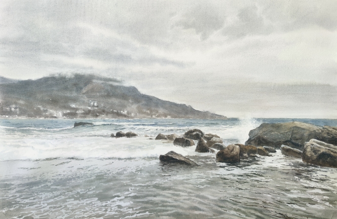 Painting for sale online - Winter in Laspi
