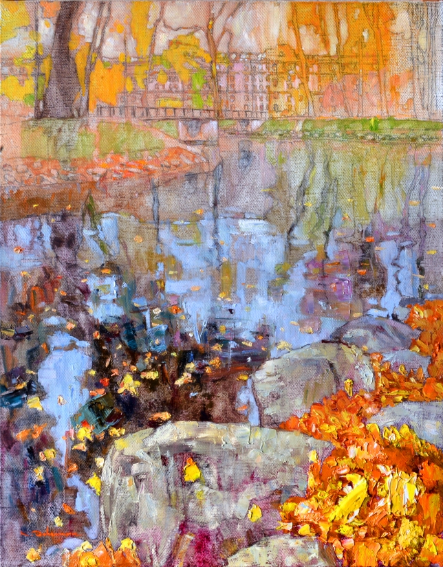 Painting for sale online - At the Autumn Stones