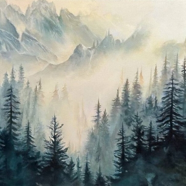 spruce fog