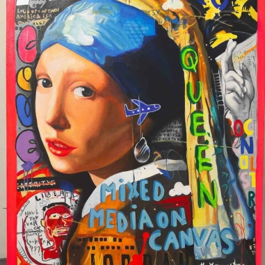 Painting for sale online - The brightness of the mysteries of the Girl with the earring