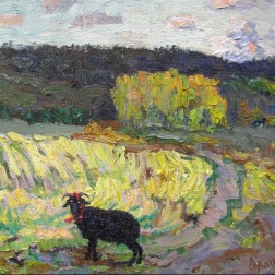 Painting for sale online - The Black Ram.