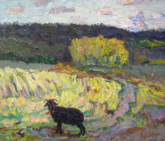 Painting for sale online - The Black Ram.