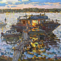 Painting for sale online - Hot Volgas's Night.	