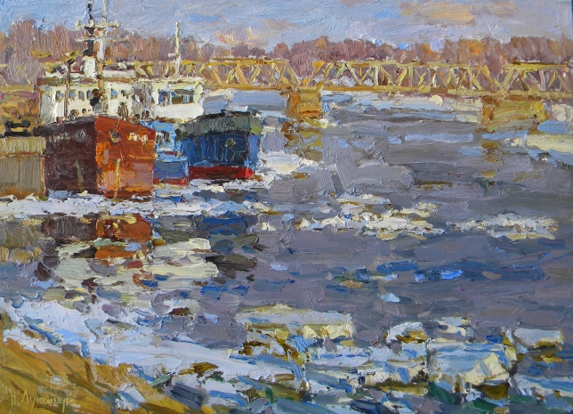 Painting for sale online - Spring Pier
