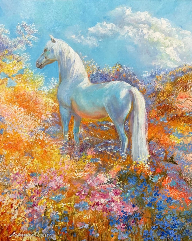Painting for sale online - Princess horse Celestia.