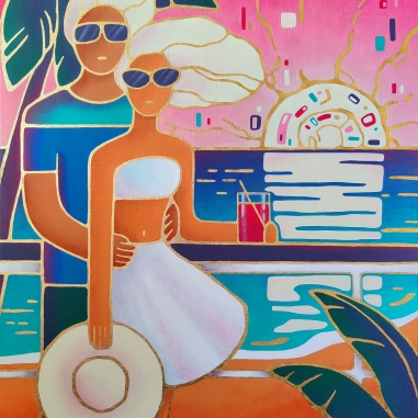 Painting for sale online - Meeting the sunset