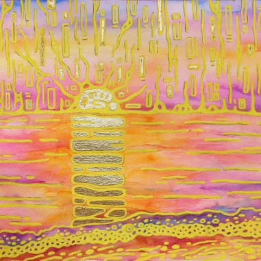 Painting for sale online - The pink sunset