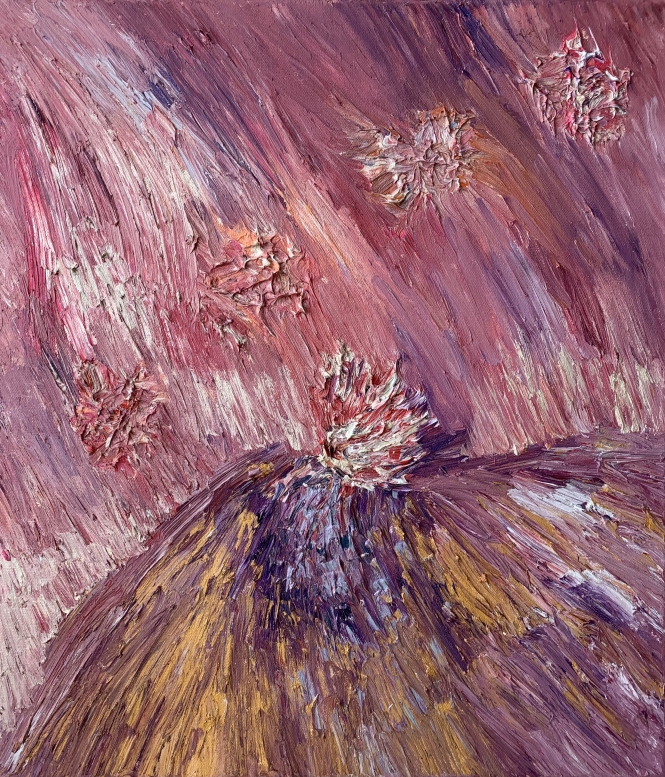 Painting for sale online - The rain of bloomy sakura