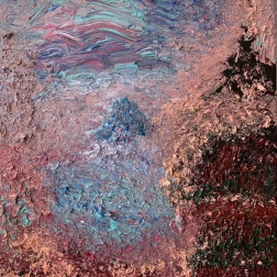 Painting for sale online - Pink mist at the foot of Fuji