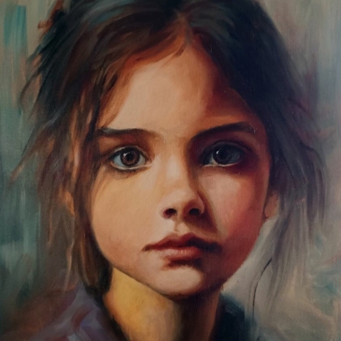 Painting for sale online - Portrait of a girl