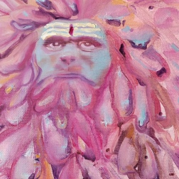Painting for sale online - Leo face