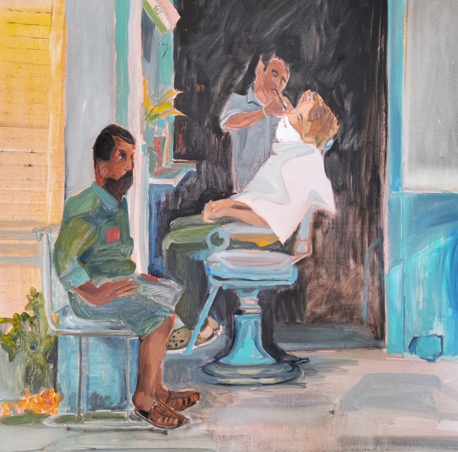 Painting for sale online - Barber shop