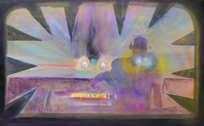 Painting for sale online - Karacus Marakus IX. Headligths