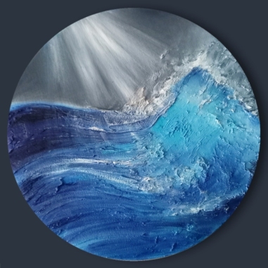 Painting for sale online - Illuminated by moonlight