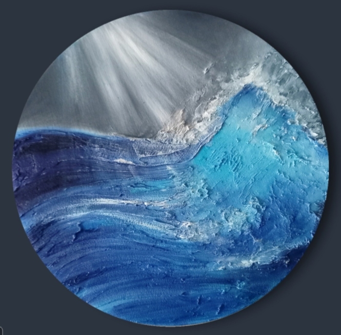 Painting for sale online - Illuminated by moonlight