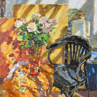 Painting for sale online - The Morning in Workroom.