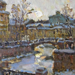 Painting for sale online - The Lion's Bridge.
