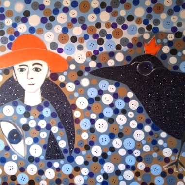 Painting for sale online - Crow